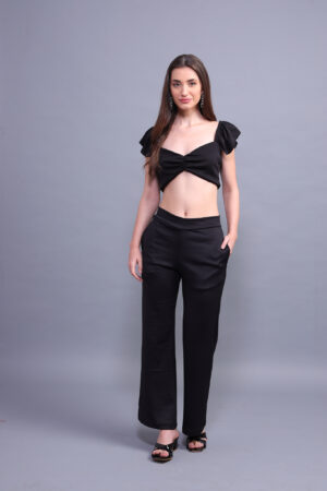 Onyx Black Co-Ord Sets featuring a stylish top and bottom in sleek black, perfect for any occasion